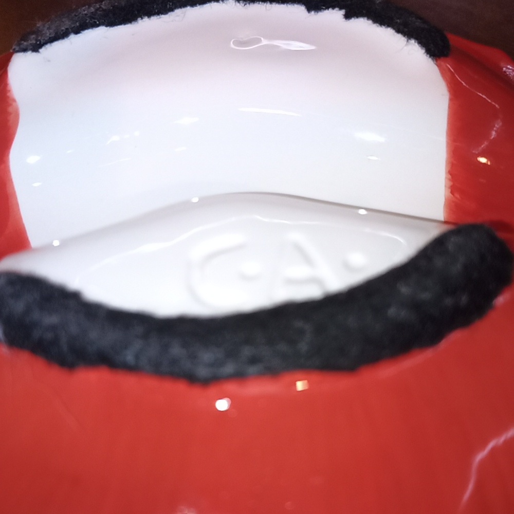 Vintage MCM 60s Poppy Flower Divided Bowl California Ceramics Pottery Candy Dish - Picture 4 of 4